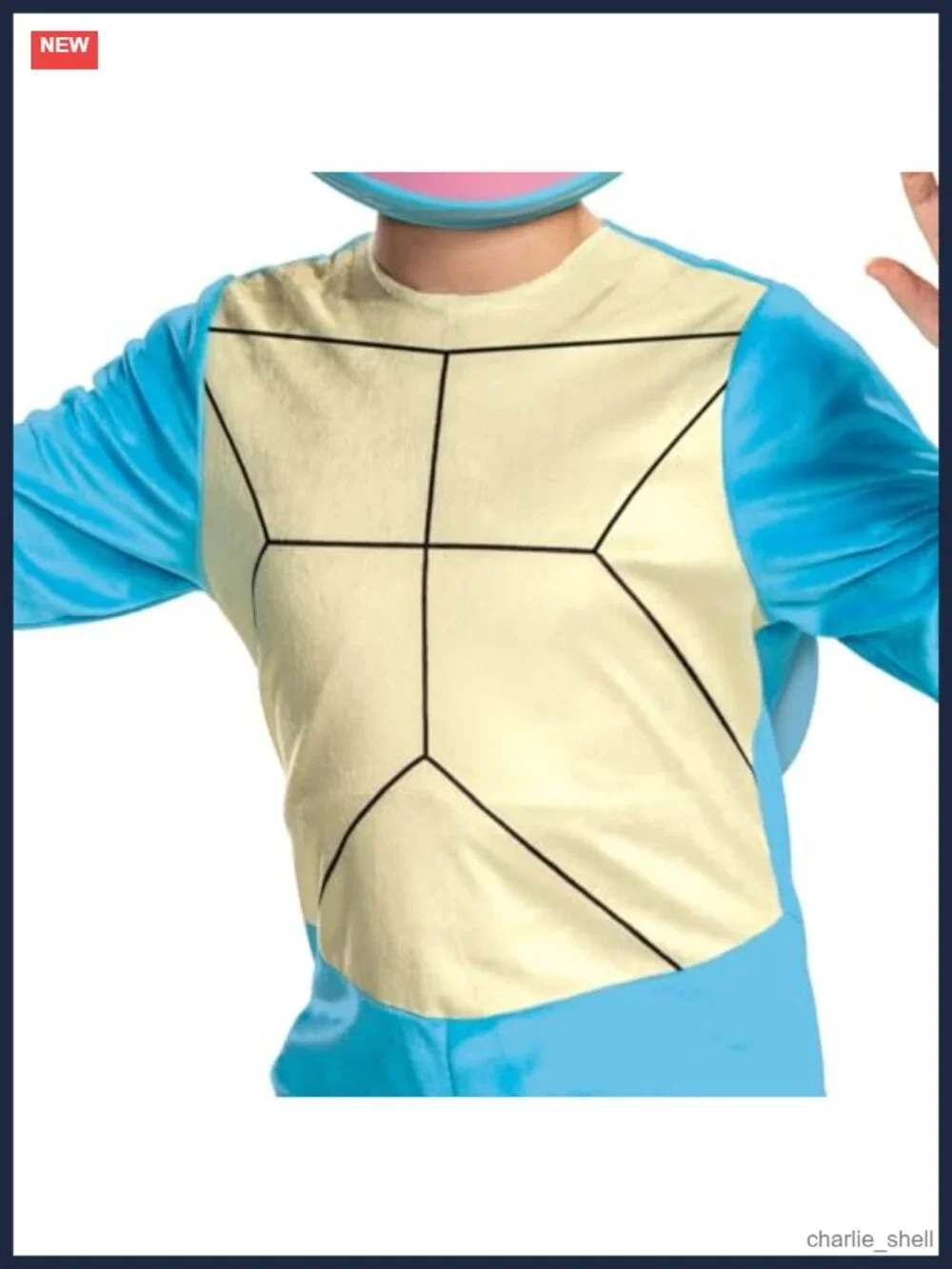 Kids Squirtle Pokemon Costume Jumpsuit & Mask Set | Boys Halloween Outfit